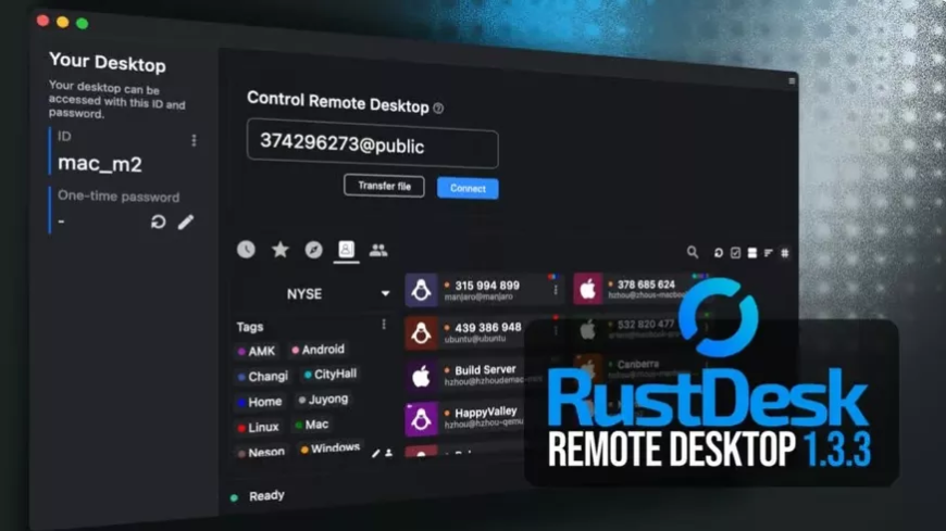 RustDesk bureau a distance Linux windows